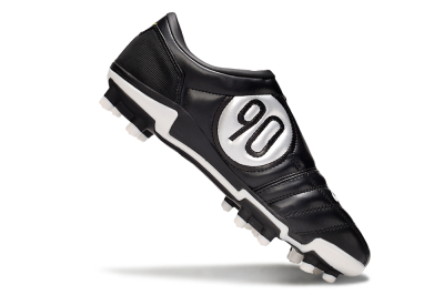 Men's Nike Air Zoom Total 90 III FG Firm Ground Low-Tops Football Boots - Black/White/Yellow