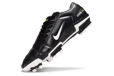 Men's Nike Air Zoom Total 90 III FG Firm Ground Low-Tops Football Boots - Black/White/Yellow