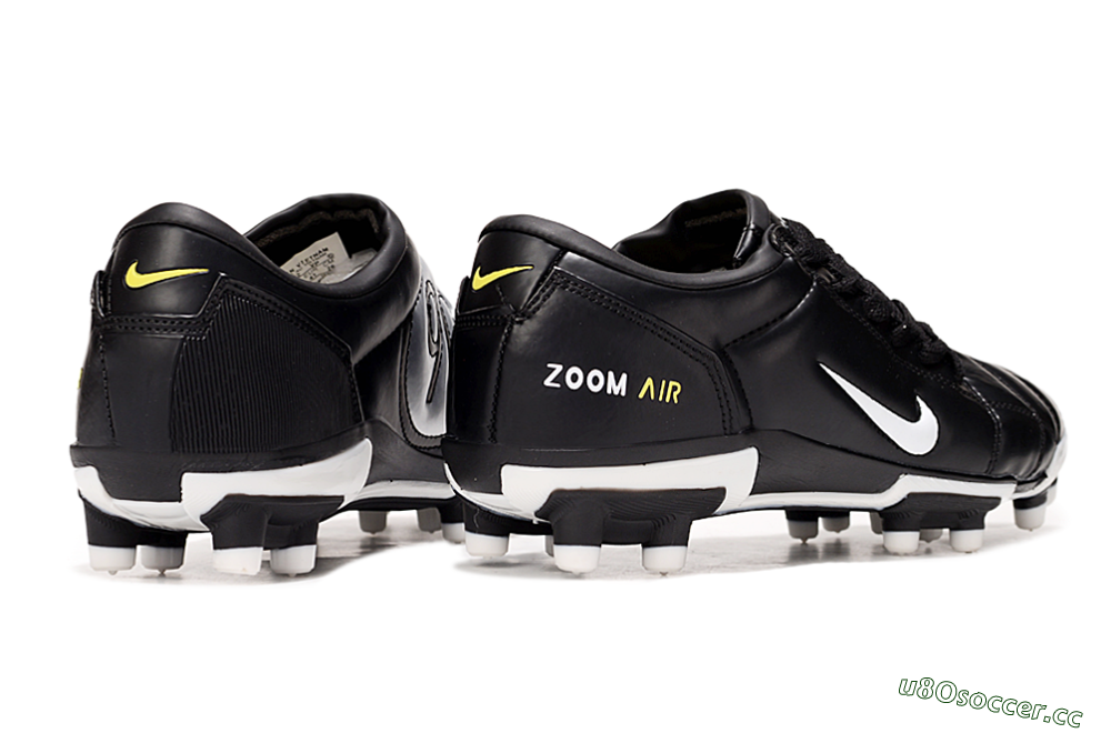 Men's Nike Air Zoom Total 90 III FG Firm Ground Low-Tops Football Boots - Black/White/Yellow 7