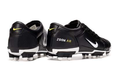 Men's Nike Air Zoom Total 90 III FG Firm Ground Low-Tops Football Boots - Black/White/Yellow
