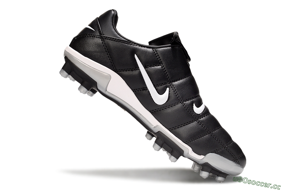 Men's Nike Total 90 III FG Firm Ground Low-Tops Football Boots - Black/White/Red 5
