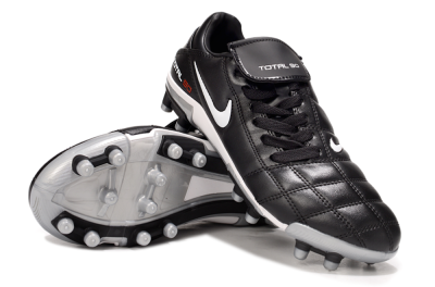 Men's Nike Total 90 III FG Firm Ground Low-Tops Football Boots - Black/White/Red