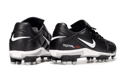 Men's Nike Total 90 III FG Firm Ground Low-Tops Football Boots - Black/White/Red