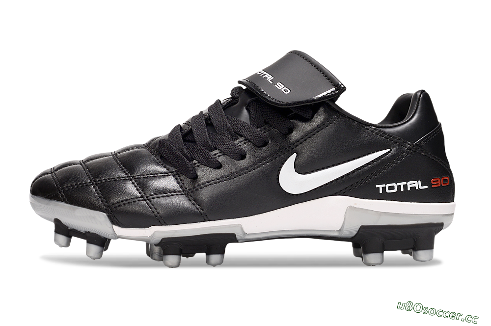 Men's Nike Total 90 III FG Firm Ground Low-Tops Football Boots - Black/White/Red 0