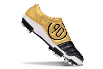 Men's Nike Air Zoom Total 90 III FG Firm Ground Low-Tops Football Boots - Black/Gold/White