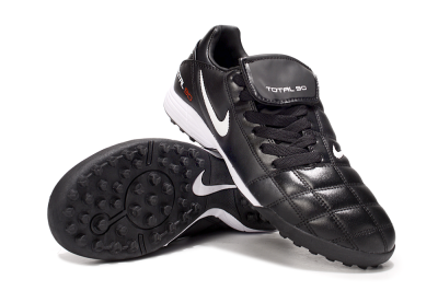 Men's Nike Total 90 III TF Artificial Turf Low-Tops Football Shoes - Black/White/Red