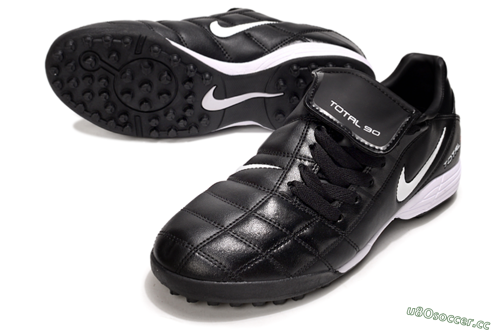 Men's Nike Total 90 III TF Artificial Turf Low-Tops Football Shoes - Black/White/Red 3