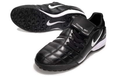 Men's Nike Total 90 III TF Artificial Turf Low-Tops Football Shoes - Black/White/Red