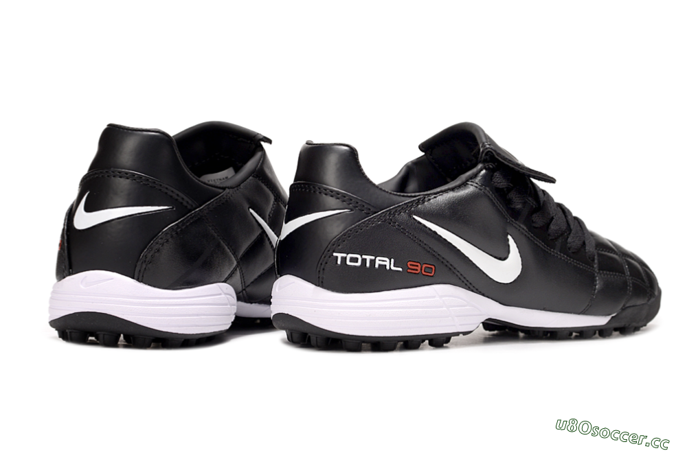 Men's Nike Total 90 III TF Artificial Turf Low-Tops Football Shoes - Black/White/Red 7