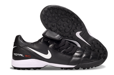 Men's Nike Total 90 III TF Artificial Turf Low-Tops Football Shoes - Black/White/Red