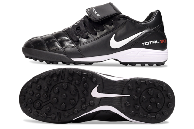 Men's Nike Total 90 III TF Artificial Turf Low-Tops Football Shoes - Black/White/Red