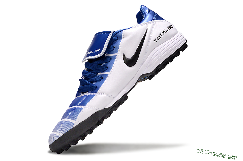 Men's Nike Total 90 III TF Artificial Turf Low-Tops Football Shoes - Blue/White/Black 6