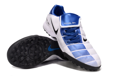 Men's Nike Total 90 III TF Artificial Turf Low-Tops Football Shoes - Blue/White/Black