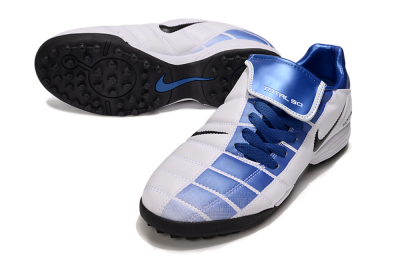 Men's Nike Total 90 III TF Artificial Turf Low-Tops Football Shoes - Blue/White/Black