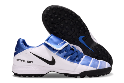 Men's Nike Total 90 III TF Artificial Turf Low-Tops Football Shoes - Blue/White/Black