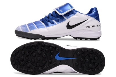 Men's Nike Total 90 III TF Artificial Turf Low-Tops Football Shoes - Blue/White/Black
