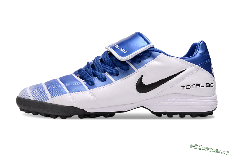 Men's Nike Total 90 III TF Artificial Turf Low-Tops Football Shoes - Blue/White/Black 0