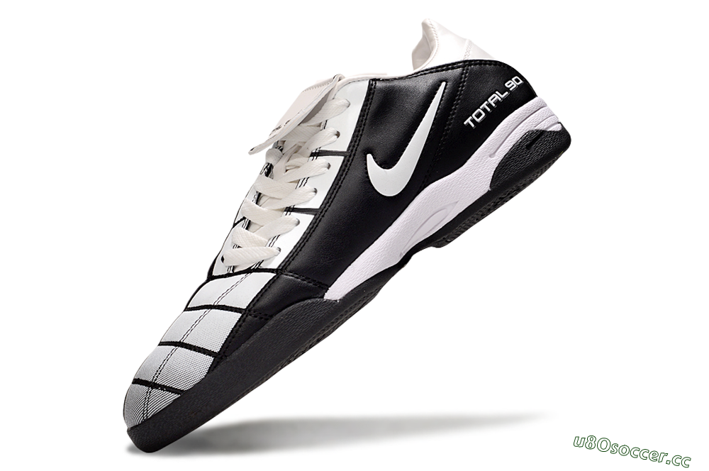 Men's Nike Total 90 III IC Indoor & Futsal Low-Tops Football Shoes - Silver/Black/White 6
