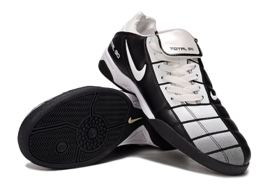 Men's Nike Total 90 III IC Indoor & Futsal Low-Tops Football Shoes - Silver/Black/White