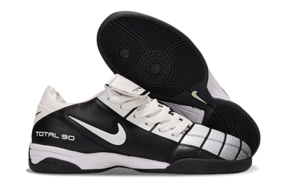 Men's Nike Total 90 III IC Indoor & Futsal Low-Tops Football Shoes - Silver/Black/White