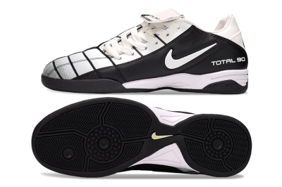 Men's Nike Total 90 III IC Indoor & Futsal Low-Tops Football Shoes - Silver/Black/White