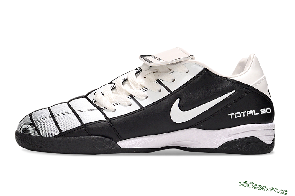Men's Nike Total 90 III IC Indoor & Futsal Low-Tops Football Shoes - Silver/Black/White 0