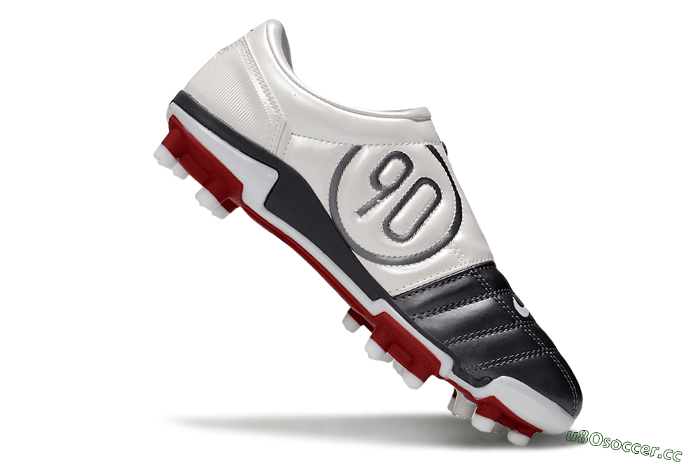 Men's Nike Air Zoom Total 90 III FG Firm Ground Low-Tops Football Boots - Silver/White/Red 5