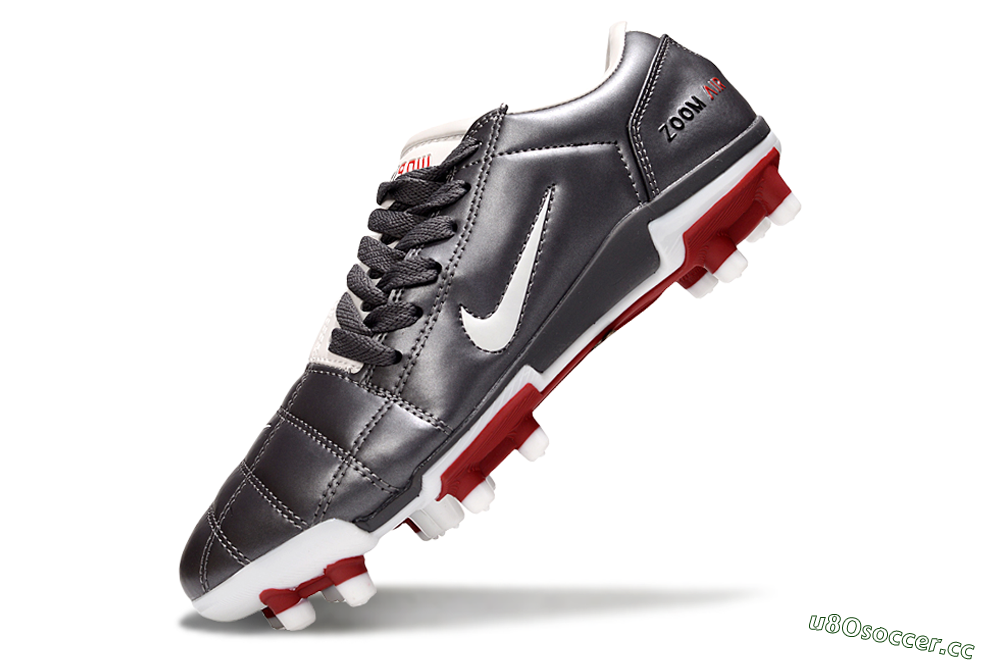 Men's Nike Air Zoom Total 90 III FG Firm Ground Low-Tops Football Boots - Silver/White/Red 6