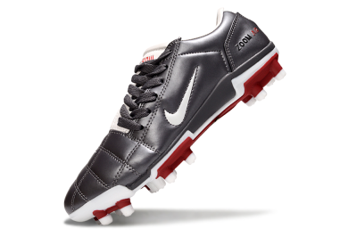 Men's Nike Air Zoom Total 90 III FG Firm Ground Low-Tops Football Boots - Silver/White/Red