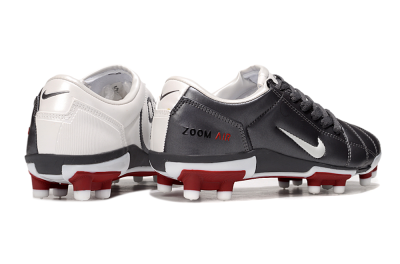 Men's Nike Air Zoom Total 90 III FG Firm Ground Low-Tops Football Boots - Silver/White/Red