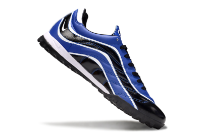 Men's Nike Mercurial R9 TF Artificial Turf Low-Tops Football Shoes - Black/Blue/White