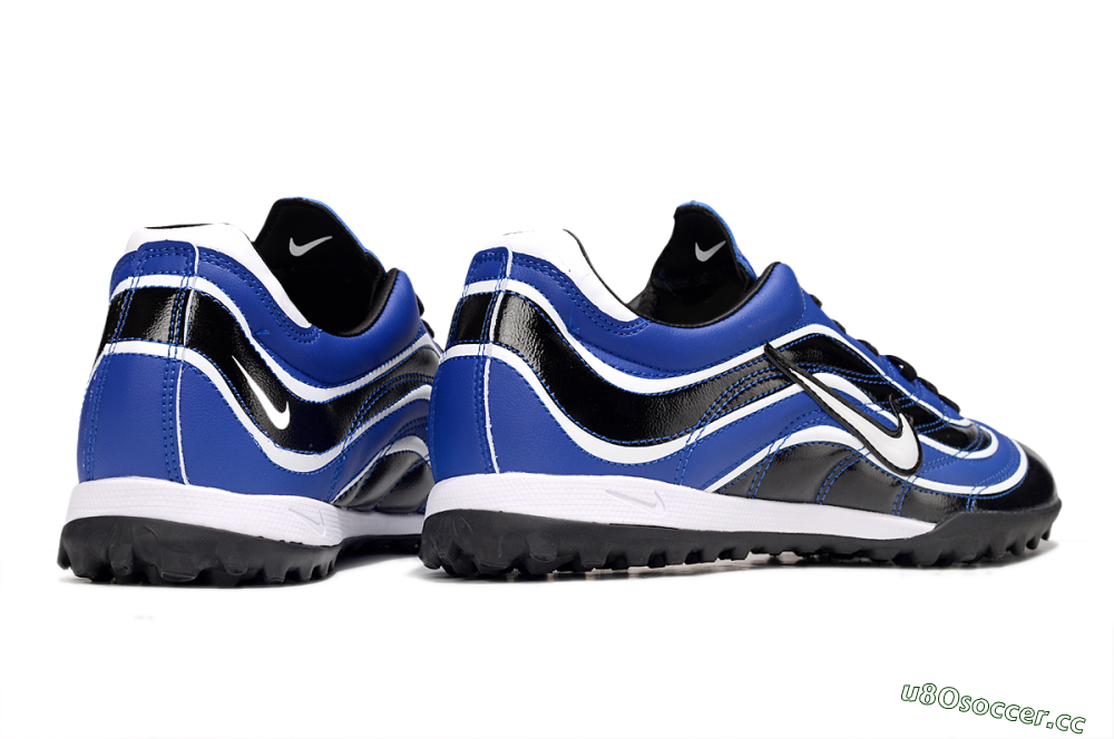 Men's Nike Mercurial R9 TF Artificial Turf Low-Tops Football Shoes - Black/Blue/White 6