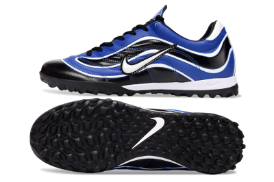 Men's Nike Mercurial R9 TF Artificial Turf Low-Tops Football Shoes - Black/Blue/White