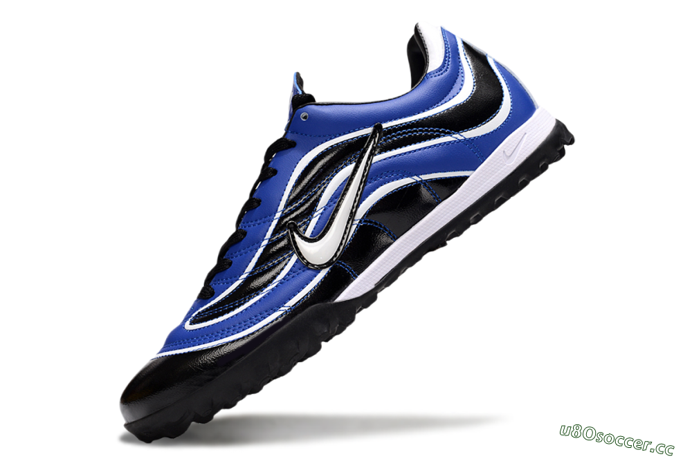 Men's Nike Mercurial R9 TF Artificial Turf Low-Tops Football Shoes - Black/Blue/White 5