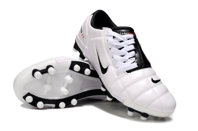 Men's Nike Air Zoom Total 90 III FG Firm Ground Low-Tops Football Boots - White/Black/Red