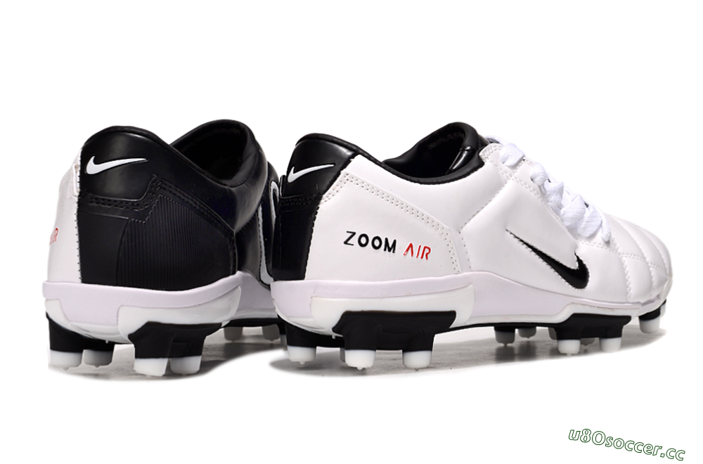 Men's Nike Air Zoom Total 90 III FG Firm Ground Low-Tops Football Boots - White/Black/Red 7
