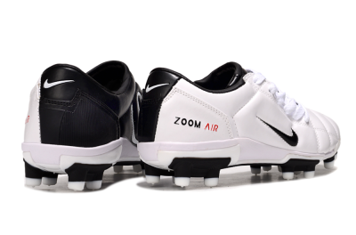 Men's Nike Air Zoom Total 90 III FG Firm Ground Low-Tops Football Boots - White/Black/Red