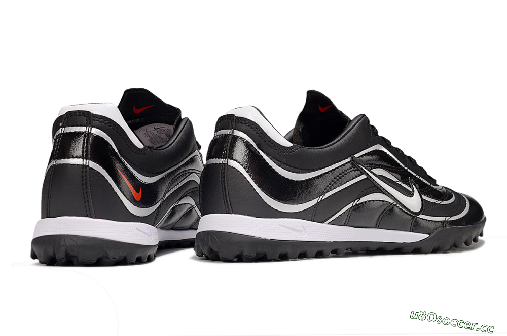 Men's Nike Mercurial R9 TF Artificial Turf Low-Tops Football Shoes - Black/White 6