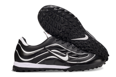 Men's Nike Mercurial R9 TF Artificial Turf Low-Tops Football Shoes - Black/White
