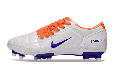 Men's Nike Air Zoom Total 90 III FG Firm Ground Low-Tops Football Boots - White/Purple/Red