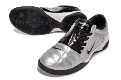 Men's Nike Total 90 III IC Indoor & Futsal Low-Tops Football Shoes - Silver/Black/White