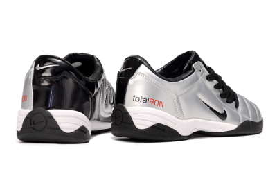 Men's Nike Total 90 III IC Indoor & Futsal Low-Tops Football Shoes - Silver/Black/White