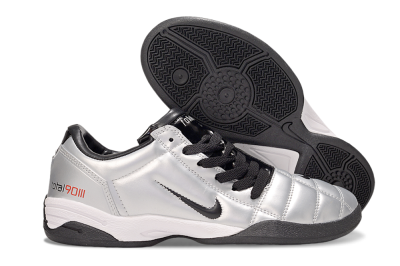 Men's Nike Total 90 III IC Indoor & Futsal Low-Tops Football Shoes - Silver/Black/White
