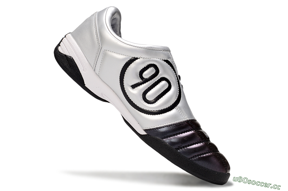 Men's Nike Total 90 III IC Indoor & Futsal Low-Tops Football Shoes - Purple/Silver/White 5