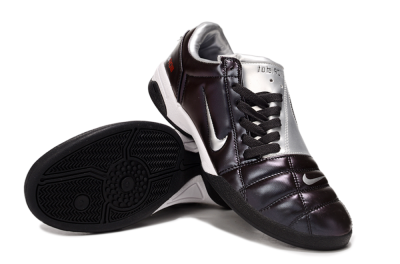 Men's Nike Total 90 III IC Indoor & Futsal Low-Tops Football Shoes - Purple/Silver/White