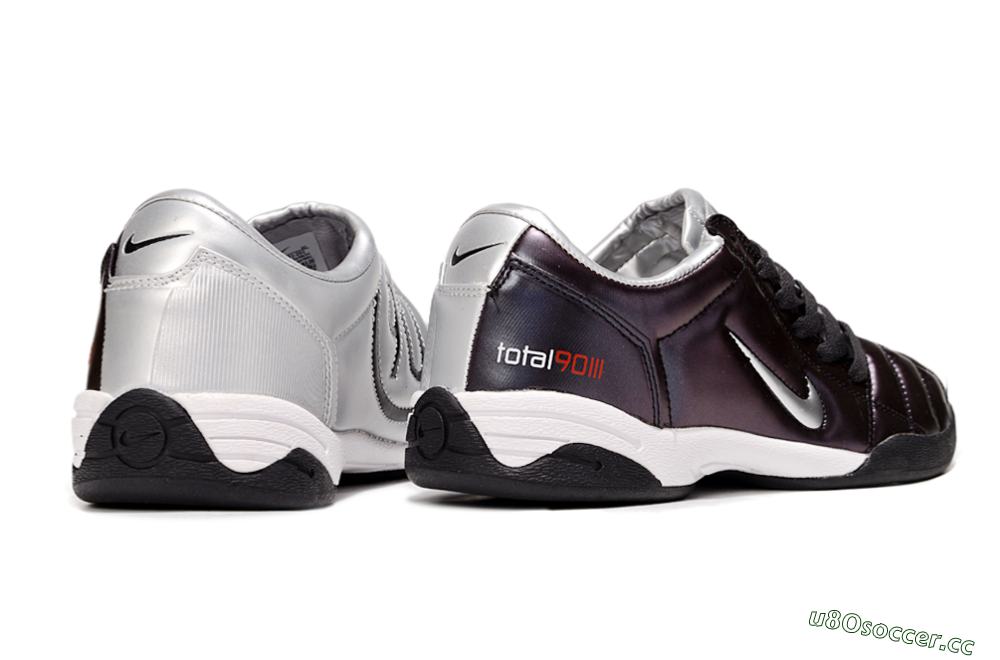 Men's Nike Total 90 III IC Indoor & Futsal Low-Tops Football Shoes - Purple/Silver/White 7
