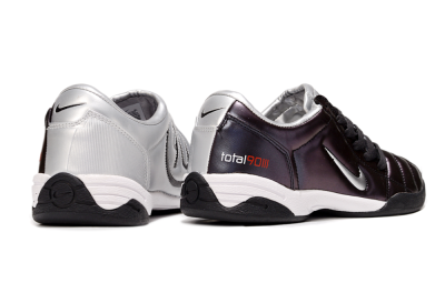Men's Nike Total 90 III IC Indoor & Futsal Low-Tops Football Shoes - Purple/Silver/White