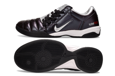 Men's Nike Total 90 III IC Indoor & Futsal Low-Tops Football Shoes - Purple/Silver/White