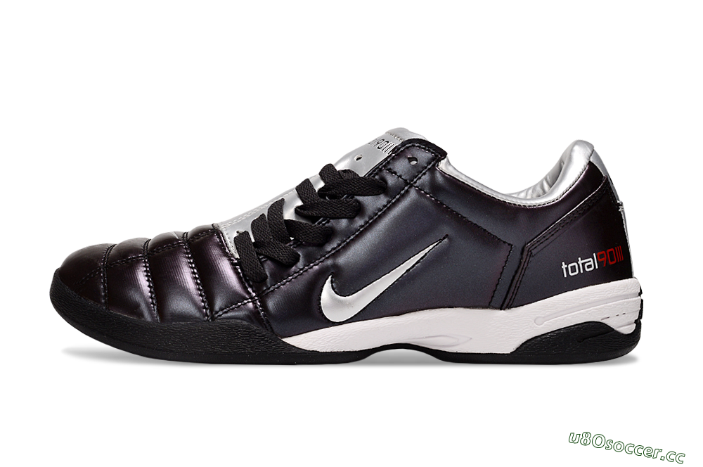 Men's Nike Total 90 III IC Indoor & Futsal Low-Tops Football Shoes - Purple/Silver/White 0