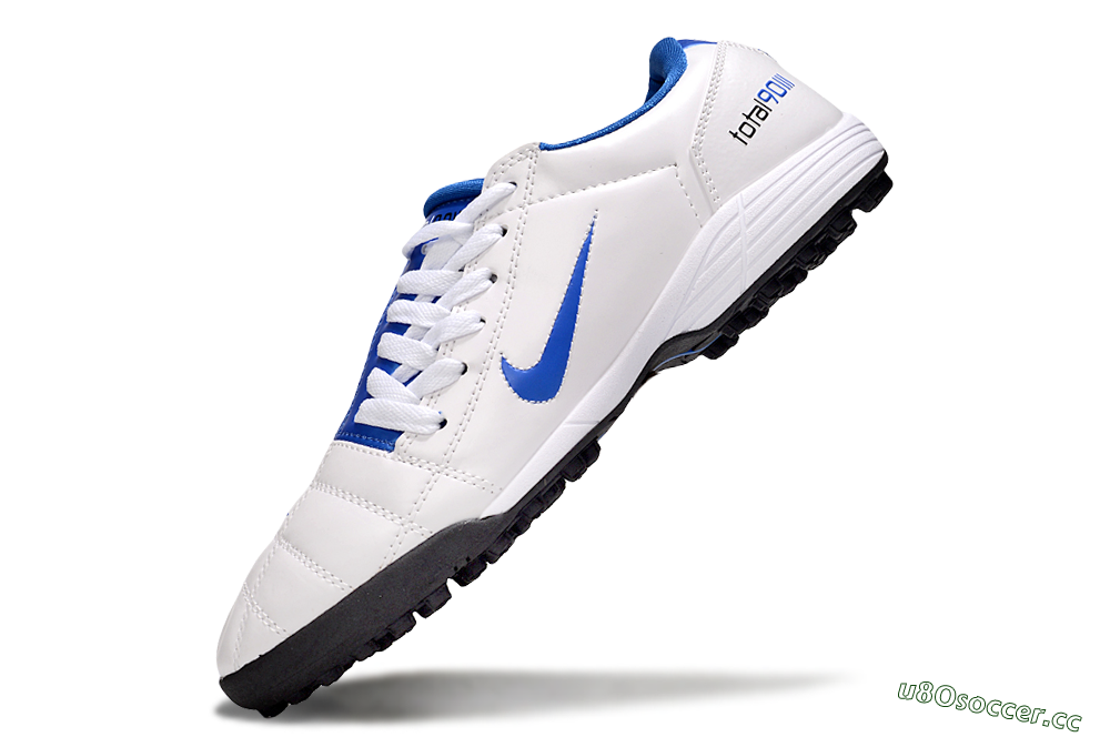 Men's Nike Total 90 III TF Artificial Turf Low-Tops Football Shoes - White/Blue/Black 6